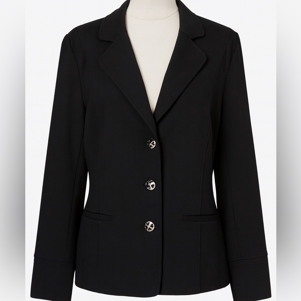 Linea by Louis Dell'Olio Classic Black Blazer size 1X